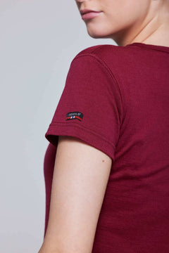 Devold W's Breeze T-shirt - 100% Merino wool Beetroot Shirt