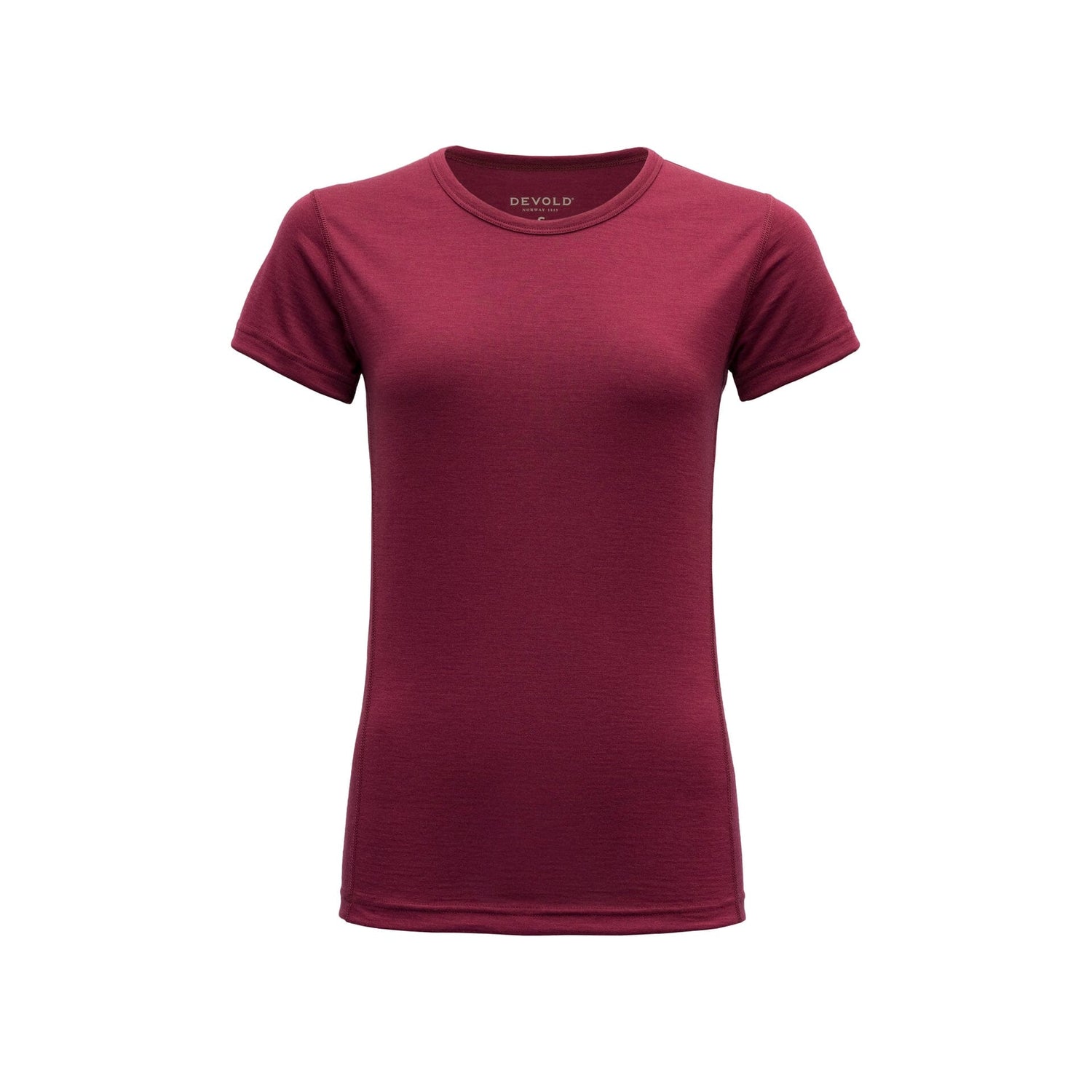 Devold W's Breeze T-shirt - 100% Merino wool Beetroot Shirt