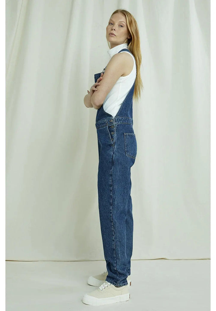 W's Brooklyn Denim Dungarees - Organic Cotton Onepieces People Tree
