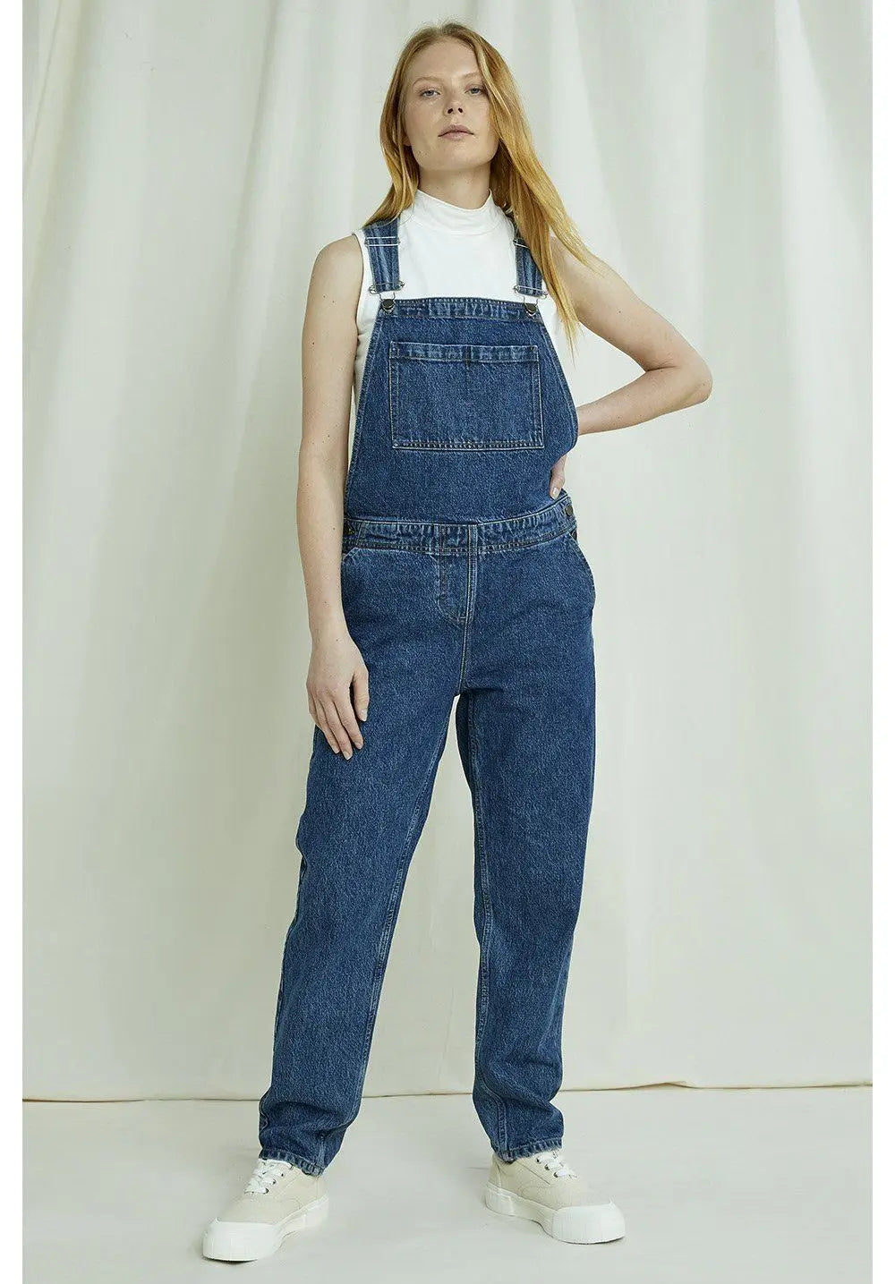 W's Brooklyn Denim Dungarees - Organic Cotton Onepieces People Tree