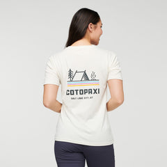 Cotopaxi W's Camp Life T-shirt - Organic Cotton & Recycled polyester Bone Shirt