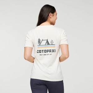 Cotopaxi W's Camp Life T-shirt - Organic Cotton & Recycled polyester Bone