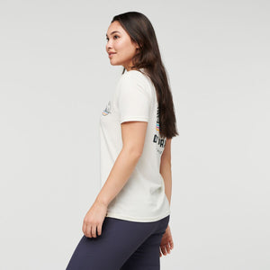 Cotopaxi W's Camp Life T-shirt - Organic Cotton & Recycled polyester Bone