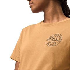 Jack Wolfskin W's Campfire T-shirt - Organic Cotton Honey Yellow Shirt