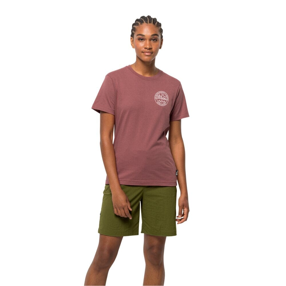 Jack Wolfskin W's Campfire T-shirt - Organic Cotton Apple Butter Shirt