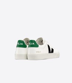 Veja W's Campo ChromeFree Sneakers - ChromeFree Leather White Black Emeraude Shoes