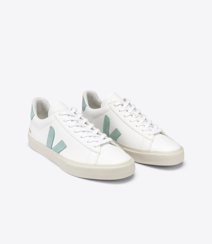 W's Campo ChromeFree Sneakers - ChromeFree Leather Shoes Veja White Matcha 36