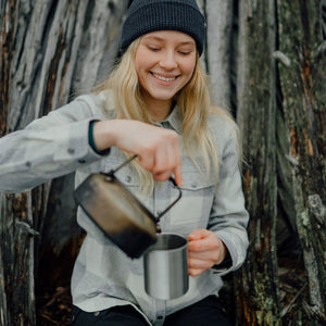 Fjällräven W's Canada Shirt - Recycled Wool Fog-Chalk White