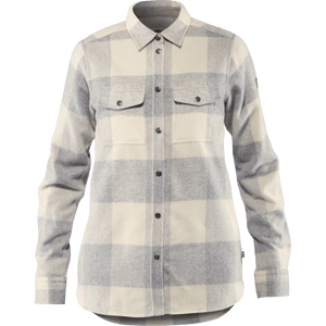 Fjällräven W's Canada Shirt - Recycled Wool Fog-Chalk White