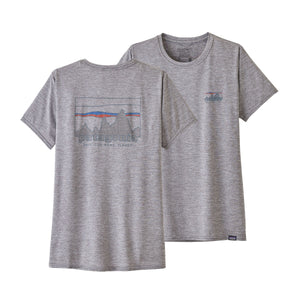 Patagonia W's Capilene® Cool Daily Graphic T-Shirt - Recycled Polyester '73 Skyline: Feather Grey