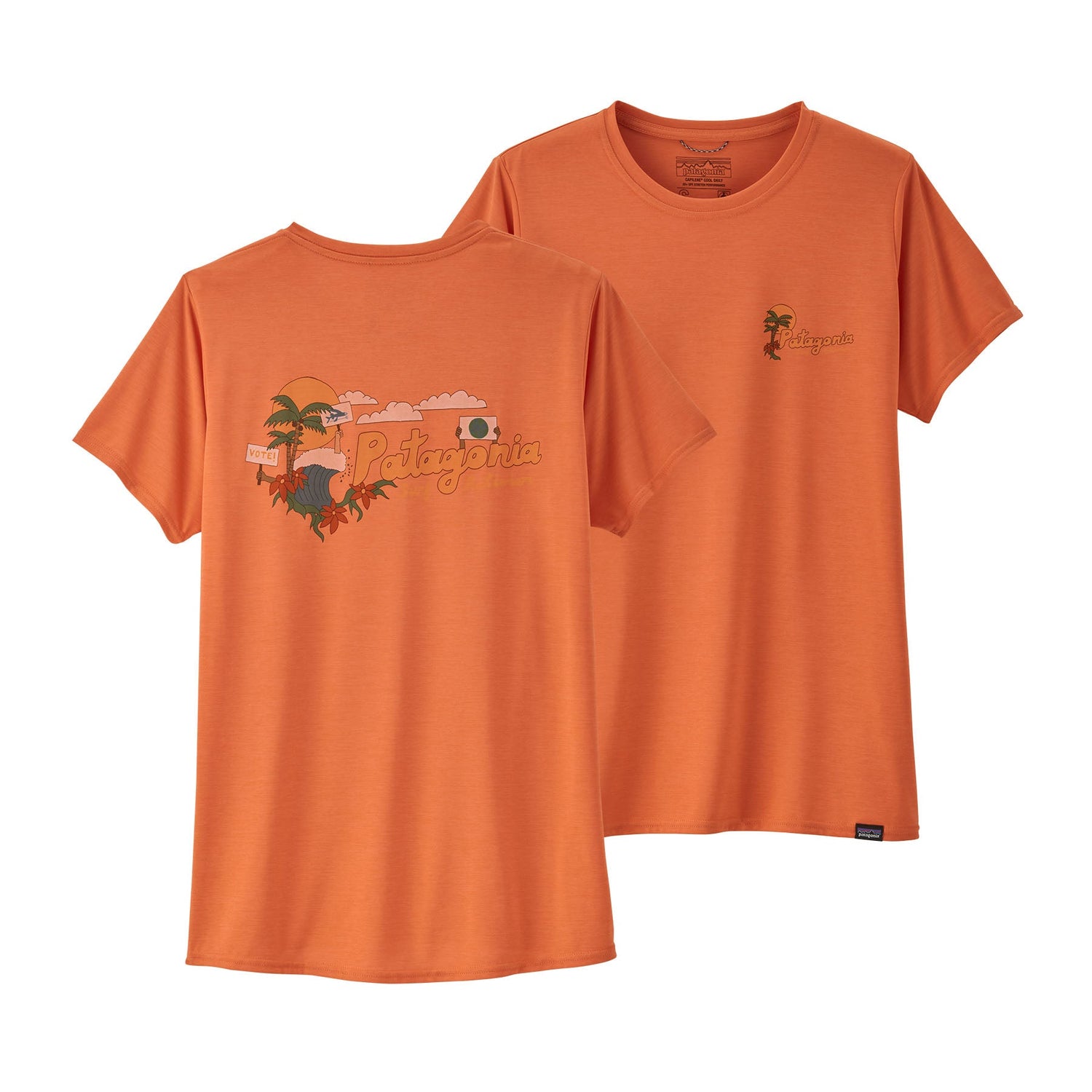 Patagonia - W's Capilene® Cool Daily Graphic T-Shirt - Recycled Polyester - Weekendbee - sustainable sportswear