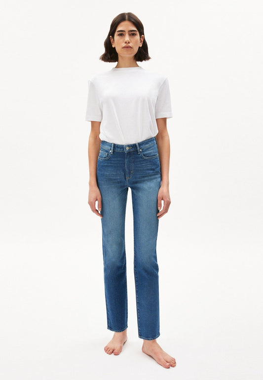 Armedangels W's Carenaa - Straight fit Mid Waist jeans - Organic cotton Cenote 32 Pants