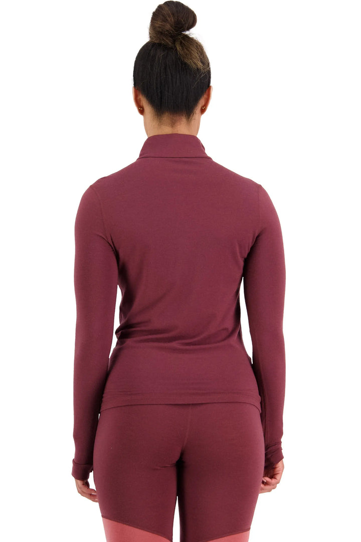 W's Cascade Merino Flex 1/4 Zip - Merino Wool Shirt Mons Royale