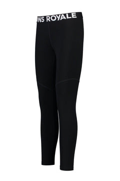 Mons Royale W's Cascade Merino Flex 200 Legging - Merino Wool Black Pants