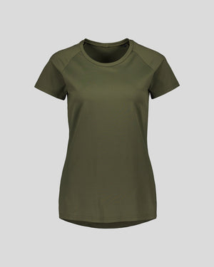 Népra W's Cella Sport T-Shirt - Oeko-tex 100 Standard Certified Polyamide Army