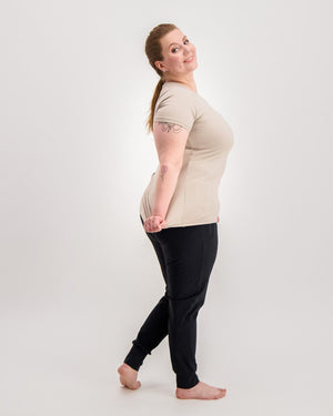 Népra W's Cella Sport T-Shirt - Oeko-tex 100 Standard Certified Polyamide Oatmeal