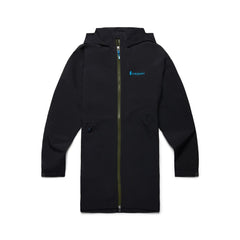 Cotopaxi W's Cielo Rain Trench - 100% recycled polyester All Black Jacket