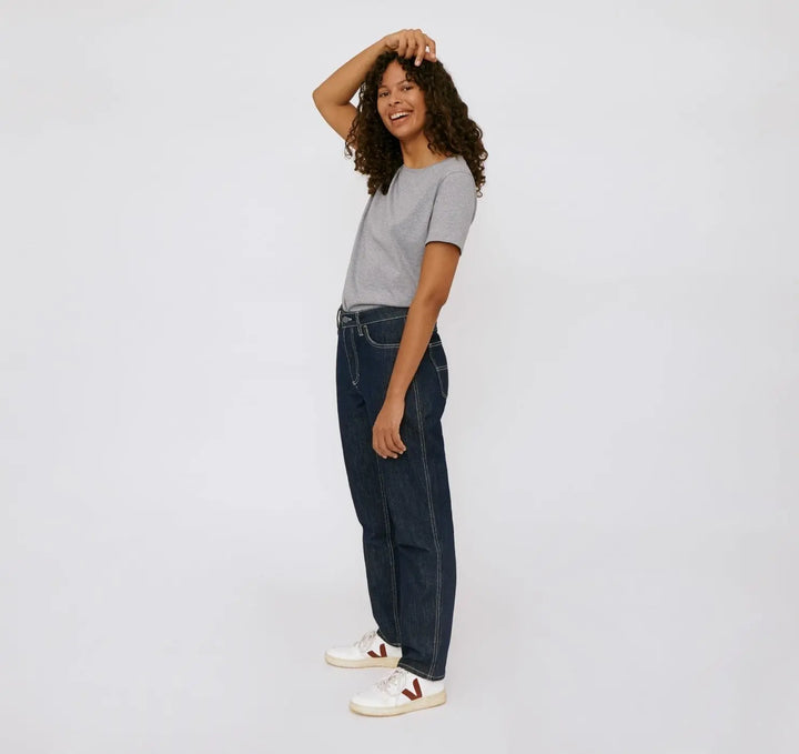 W's Circular Denim 5 Pocket - Organic Cotton Pants Organic Basics