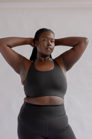 Girlfriend Collective W's Float Cleo Bra - Made from Recycled Plastic Bottles Black