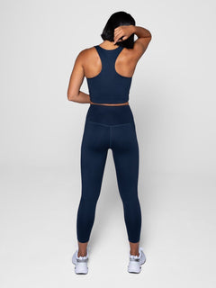 Girlfriend Collective W's Compressive Legging - 7/8 - Made From Recycled Plastic Bottles Midnight Pants
