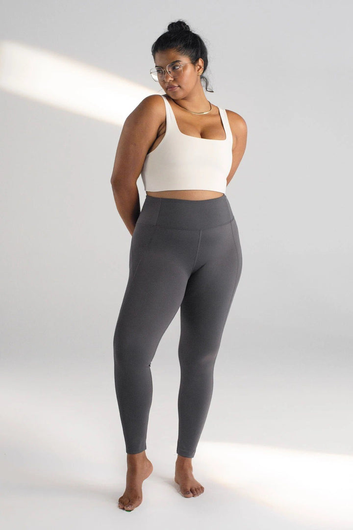 Girlfriend Collective W's Compressive Leggings - 7/8 - Made From Recycled Plastic Bottles Moon Pants