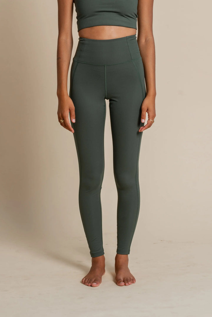 Girlfriend Collective W's Compressive Leggings - Limited Colors - Made From Recycled Plastic Bottles Earth Normal Pants