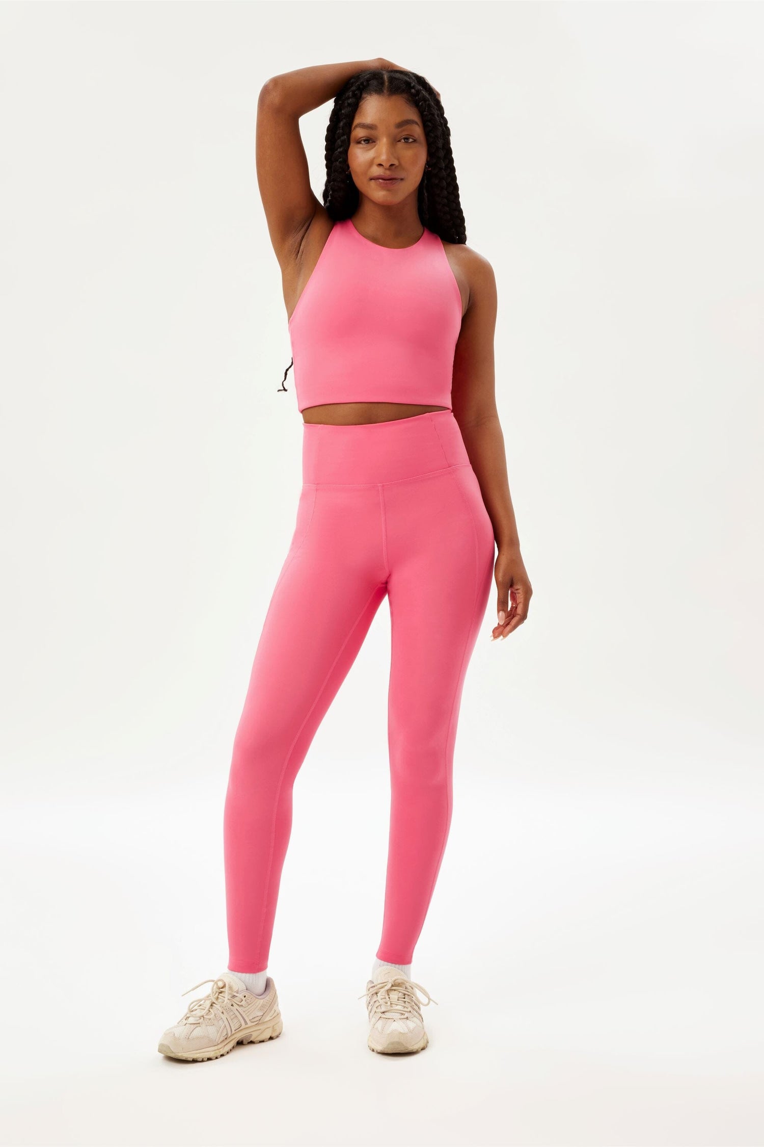 Girlfriend Collective W's Compressive Legging - Limited Colors - Made From Recycled Plastic Bottles Camellia L Normal Pants