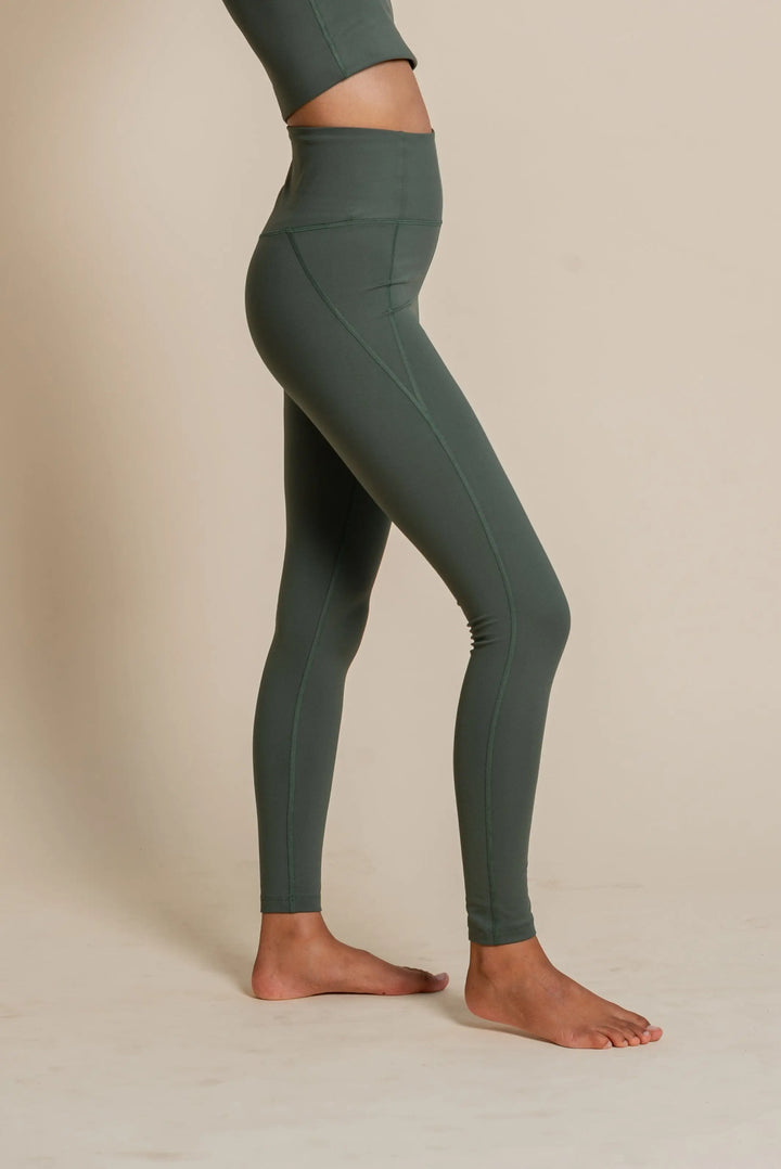 Girlfriend Collective W's Compressive Leggings - Limited Colors - Made From Recycled Plastic Bottles Earth Normal Pants