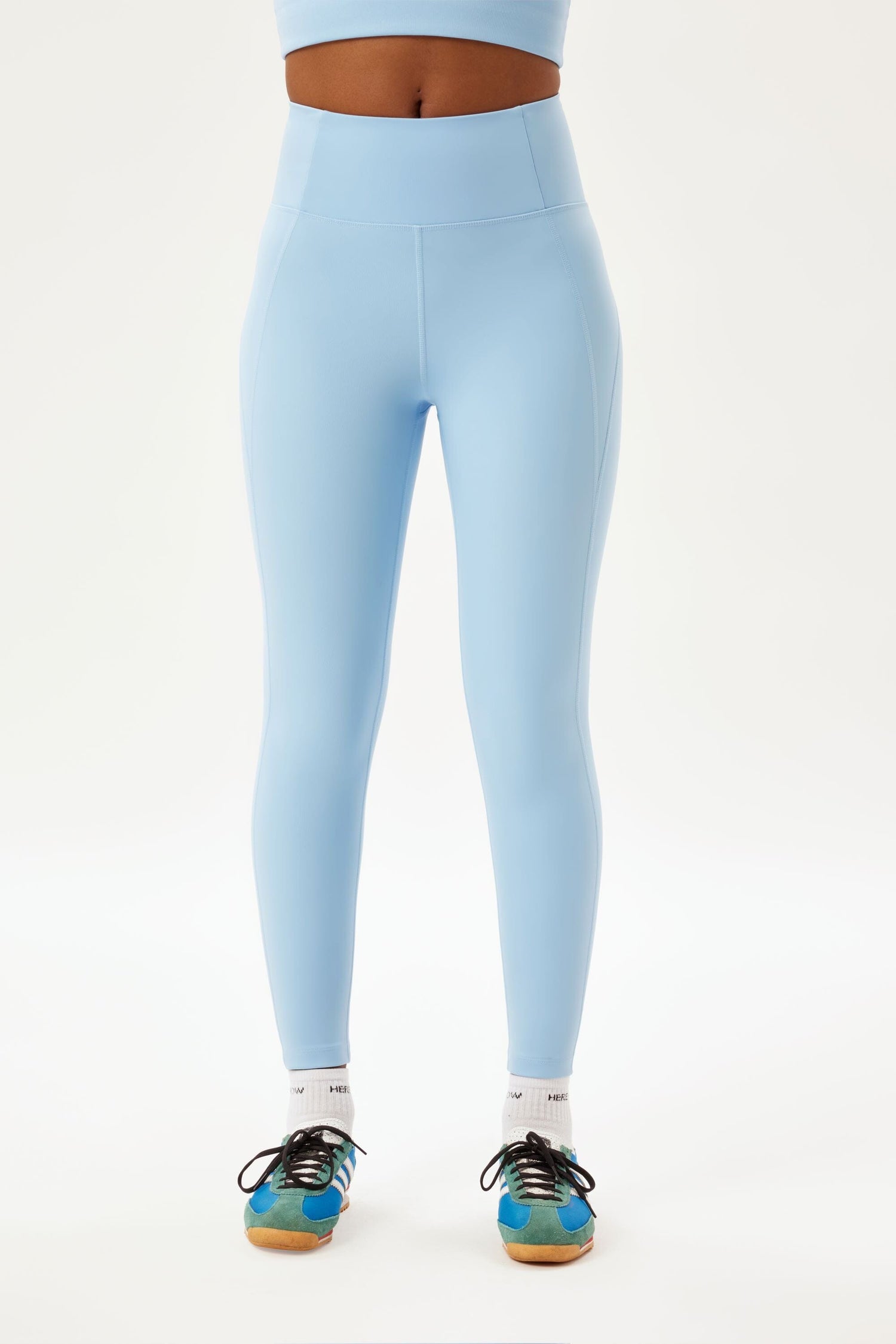 Girlfriend Collective W's Compressive Leggings - Limited Colors - Made From Recycled Plastic Bottles Cerulean L Normal Pants