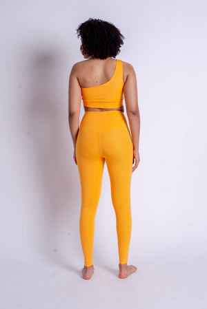 Girlfriend Collective W's Compressive Legging - Limited Colors - Made From Recycled Plastic Bottles Orange Zest Normal