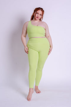 Girlfriend Collective W's Compressive Legging - Limited Colors - Made From Recycled Plastic Bottles Key Lime Normal Pants