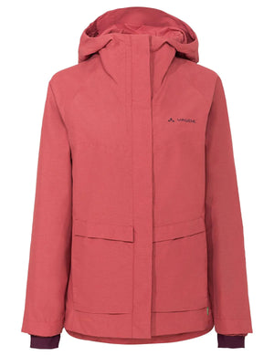 Vaude W's Comyou Pro Rain cycling Jacket - Recycled polyester & polyamide Brick