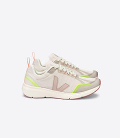 Veja W's Condor 2 Alveomesh Running Shoes - Recycled Plastic Bottles Natural Parme Jaune Fluo Shoes
