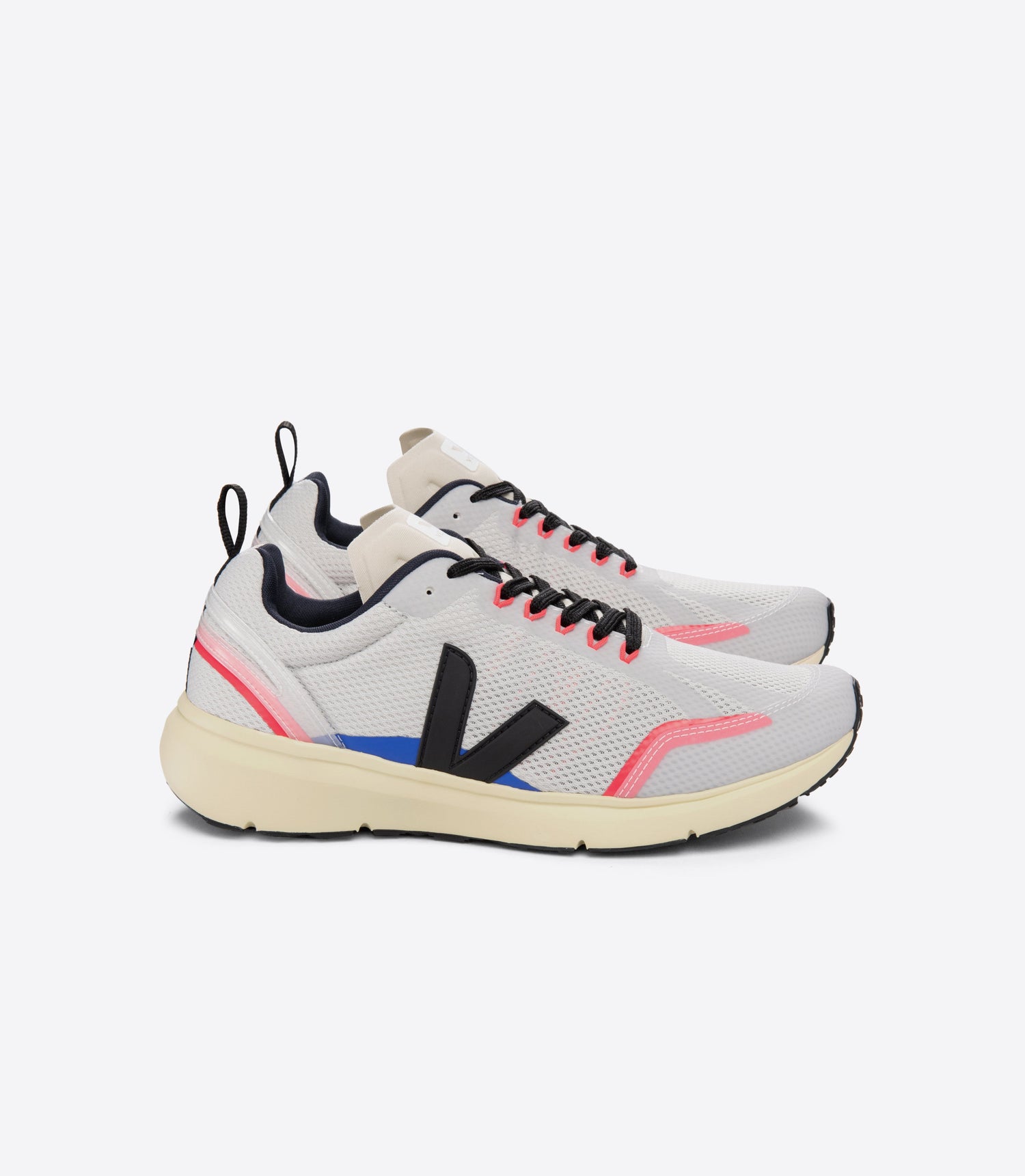 Veja W's Condor 2 Alveomesh Running Shoes - Recycled Plastic Bottles Light-Grey Black Shoes