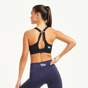 Pressio W's Core Mid-Impact Bra - Recycled Polyester Black