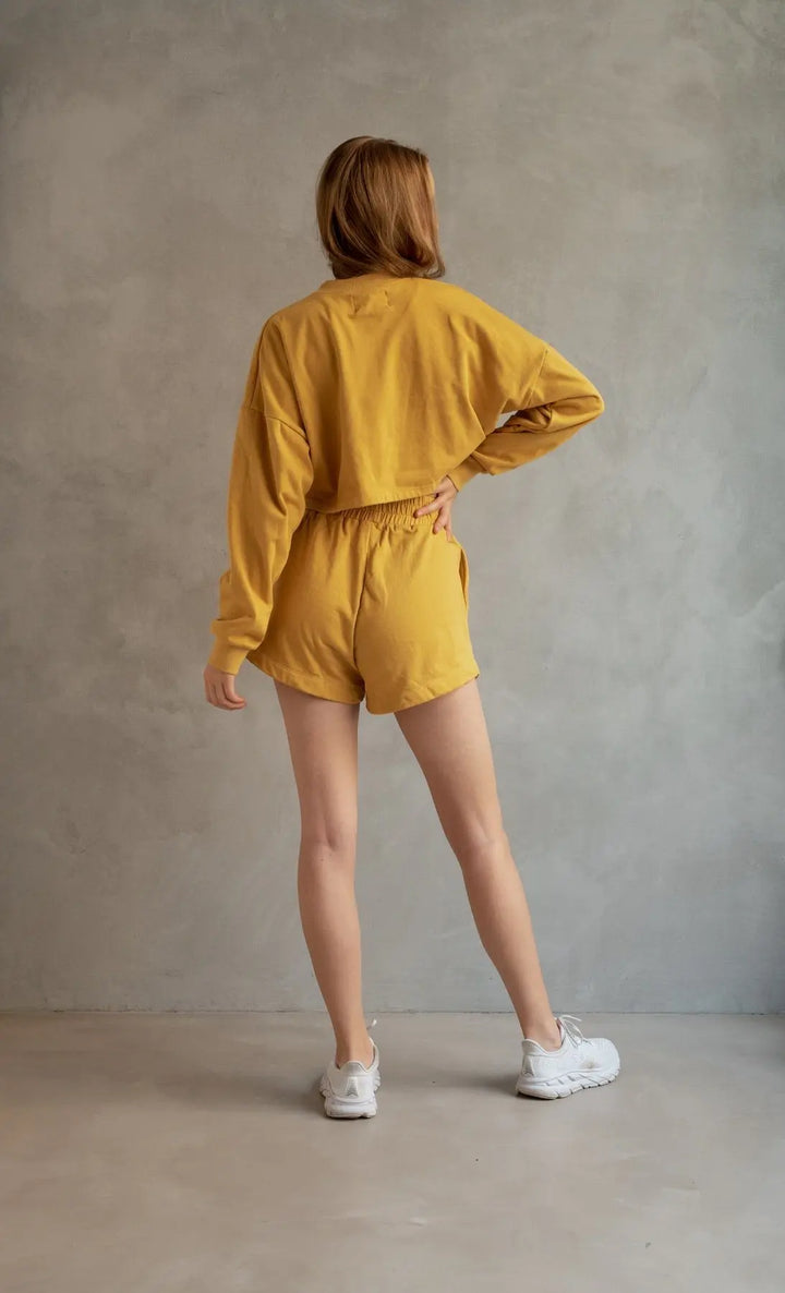 W's Cropped Sweatshirt - 100% GOTS Certified Organic Cotton Shirt Lilja the Label