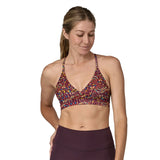 W's Cross Beta Sports Bra - Recycled Polyester Underwear Patagonia Fitz Roy Patchwork: Night Plum S