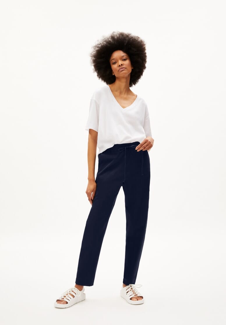 Armedangels W's Danyaa Pants - Regular Fit - Organic Cotton Night sky Pants