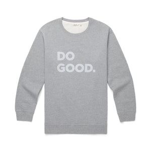 Cotopaxi W's Do Good Crew Sweatshirt - Organic Cotton & Recycled Polyester Heather Grey