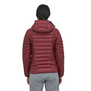 Patagonia W's Down Sweater Hoody - Recycled Nylon & RDS certified Down Sequoia Red