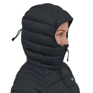 Patagonia W's Down Sweater Hoody - Recycled Nylon & RDS certified Down Black