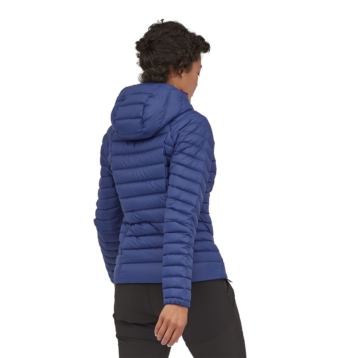 Patagonia W's Down Sweater Hoody - Recycled Nylon & RDS certified Down Sound Blue Jacket