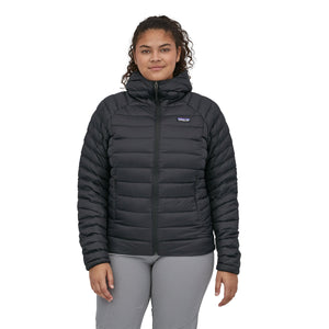 Patagonia W's Down Sweater Hoody - Recycled Nylon & RDS certified Down Sound Blue