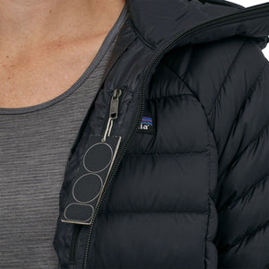 Patagonia W's Down Sweater Hoody - Recycled Nylon & RDS certified Down Black