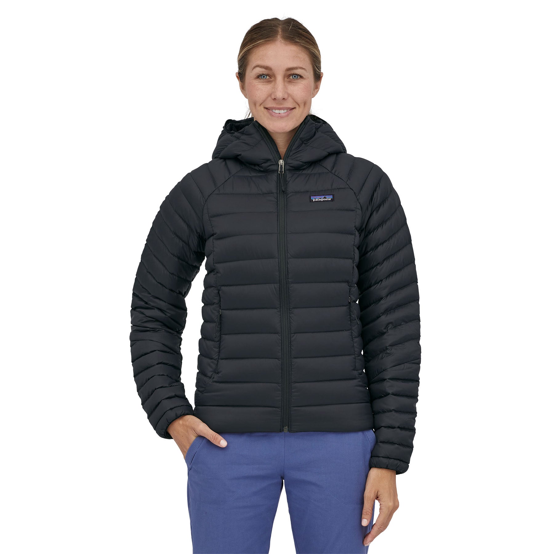 W's Down Sweater Hoody - Recycled Nylon & RDS certified Down Jacket Patagonia Black XS