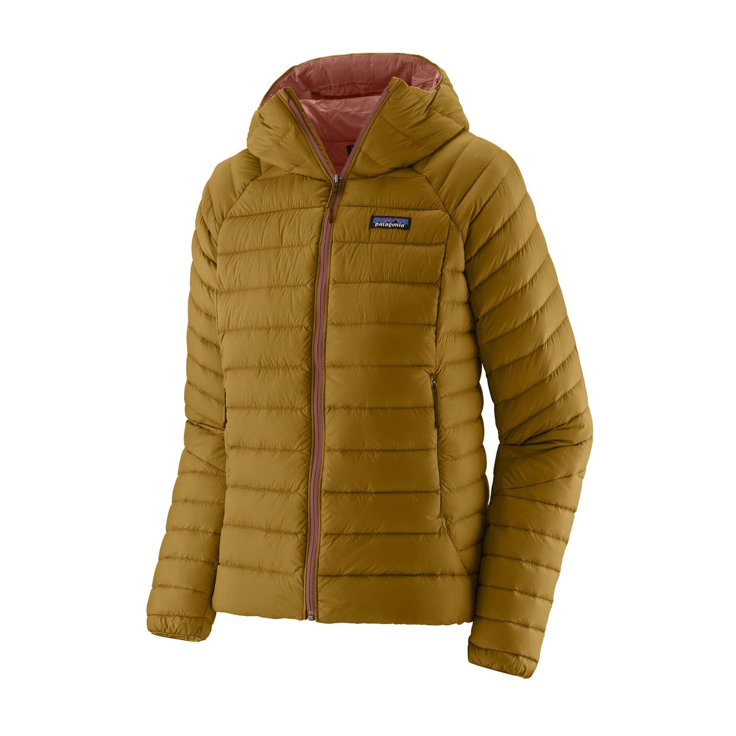 Patagonia W's Down Sweater Hoody - Recycled Nylon & RDS certified Down Cosmic Gold Jacket
