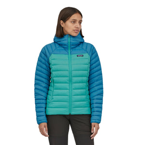 Patagonia W's Down Sweater Hoody - Recycled Nylon & RDS certified Down Fresh Teal