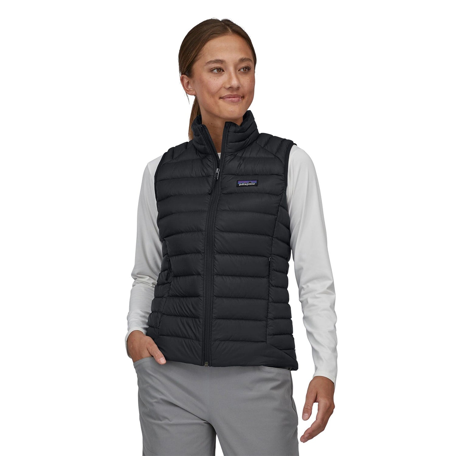 Patagonia W's Down Sweater Vest - Recycled nylon & Responsible Down Standard down Black Jacket