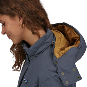 Patagonia W's Downdrift Parka - Recycled Down Smolder Blue