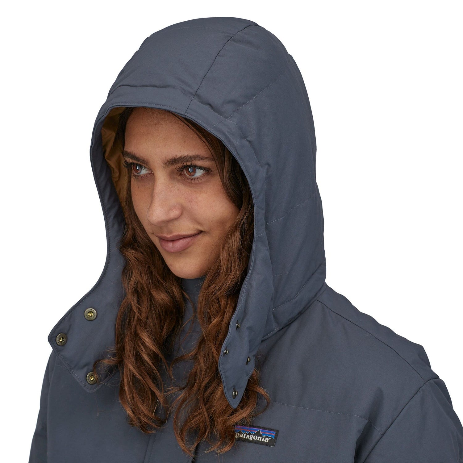 Patagonia W's Downdrift Parka - Recycled Down Smolder Blue Jacket